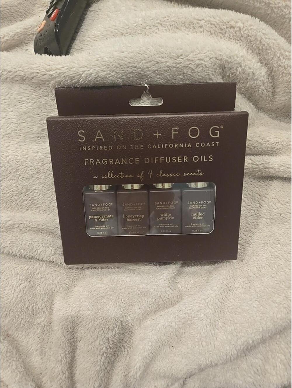 Sand And Fog Fall Scents 4pk Maroon Fragrance Oil Set NIB New Pomegranate Cider